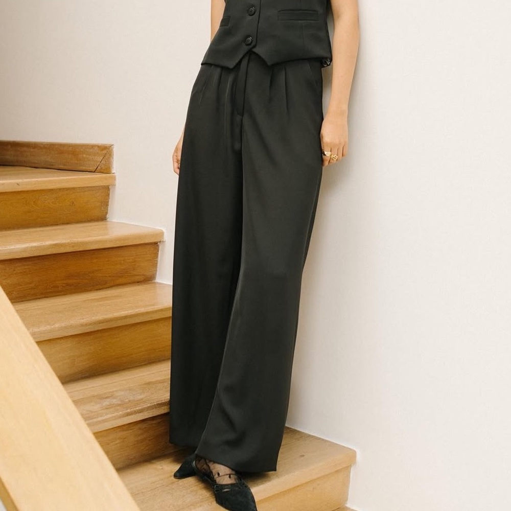 Atelier Crump Black Wide Leg pants